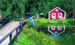 Visning av en stor husbild